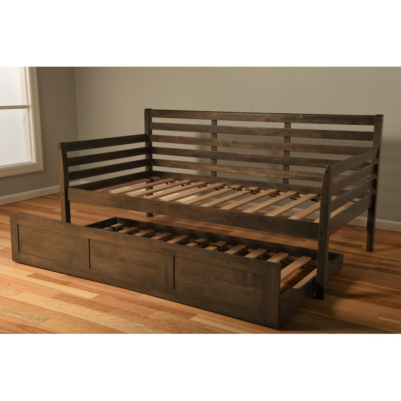 Red Barrel Studio® Franco Twin Solid Wood Daybed Frame with Trundle